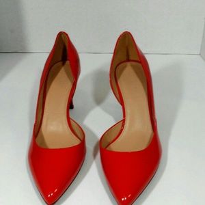 Women's orange J.crew heels size 9